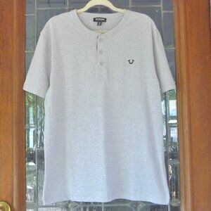TRUE RELIGION HENLEY SHIRT LARGE